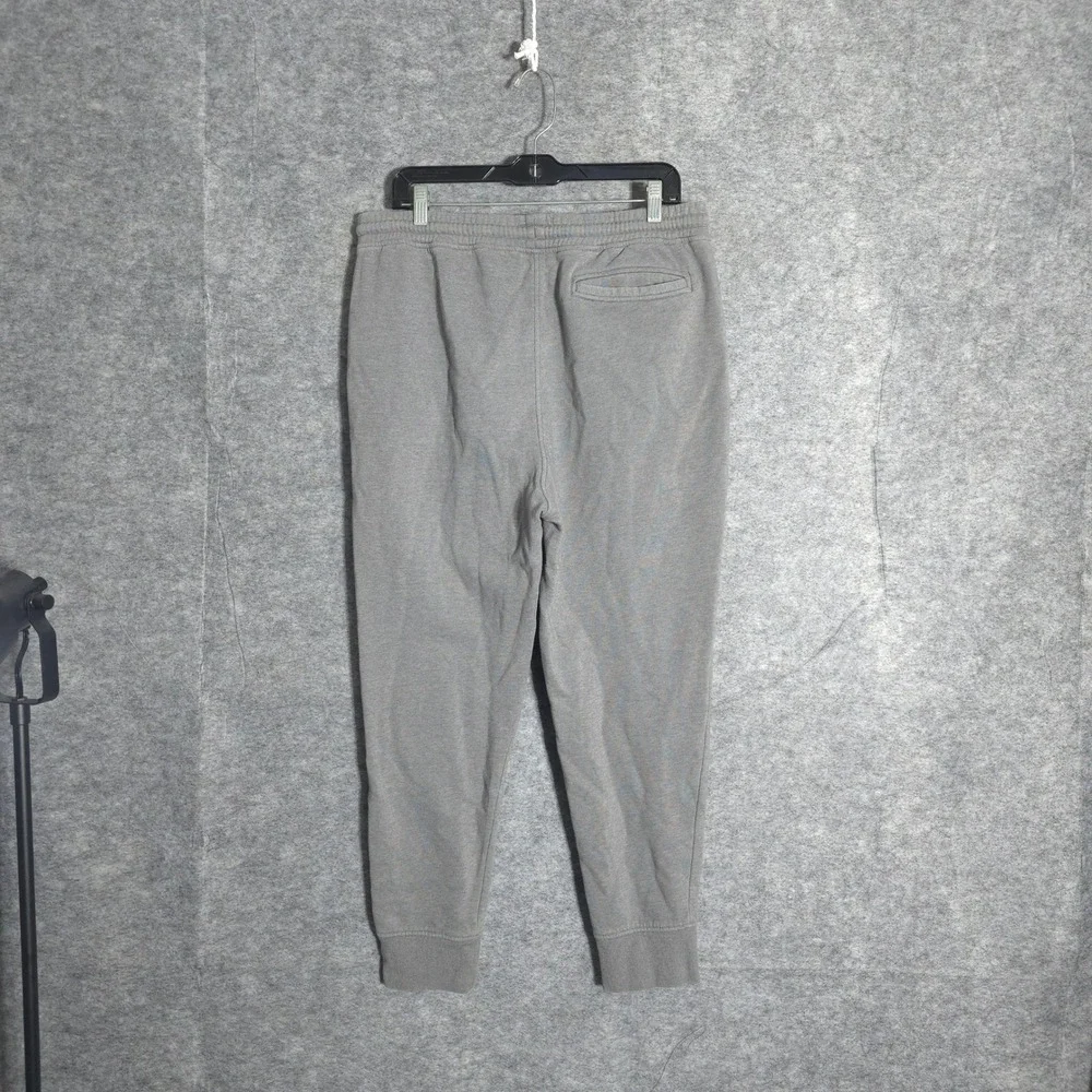 The North Face Joggers Mens L Gray Fleece Sweatpants Box Logo Drawstring Pant